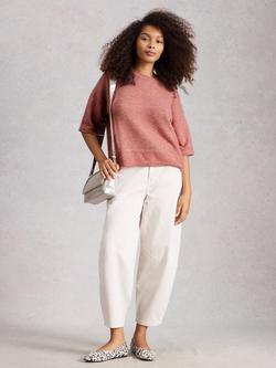 White Stuff Kate T-Shirt, Mid Pink, Mid Pink