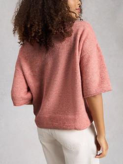 White Stuff Kate T-Shirt, Mid Pink - view 2, Mid Pink