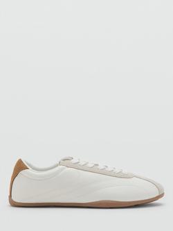 Mango Deportiva Low Profile Sculpted Trainers, White, White