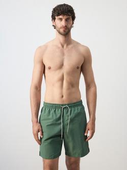 Mango Plain Swim Shorts, Khaki, Khaki
