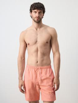 Mango Plain Swim Shorts, Salmon, Salmon