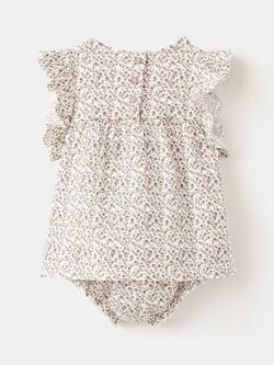 Mango Baby Ruffle Trim Tunic Bodysuit & Bloomers Set, Off White - view 2, Off White