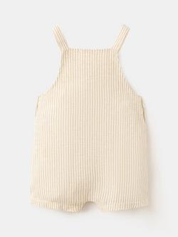 Mango Baby Dungaree Romper, Mustard - view 2, Mustard