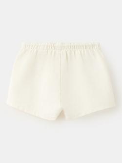 Mango Baby Drawstring Shorts, Off White - view 2, Off White