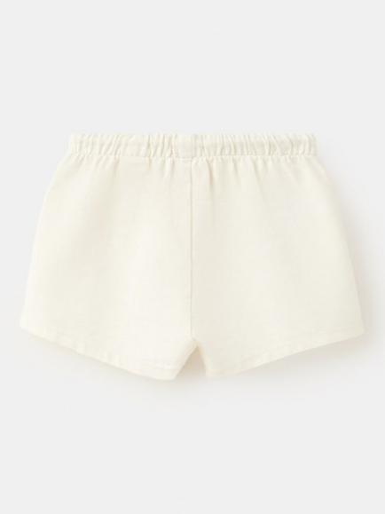 Mango Baby Drawstring Shorts, Off White - view 2, Off White