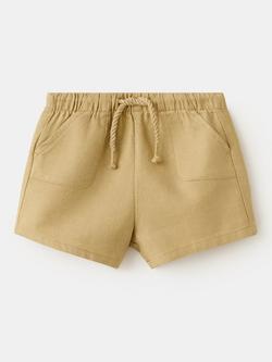 Mango Baby Drawstring Shorts, Mustard, Mustard