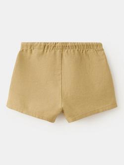 Mango Baby Drawstring Shorts, Mustard - view 2, Mustard