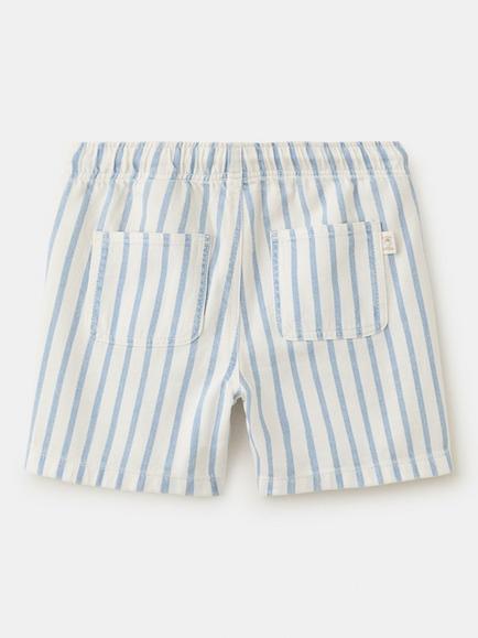 Mango Kids' Drawstring Waist Bermuda Shorts, Sky Blue - view 2, Sky Blue