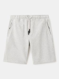 Mango Kids' Drawstring Waist Jogger Shorts, Mid Grey Melange, Mid Grey Melange