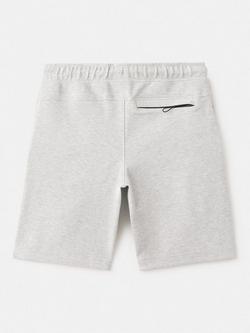 Mango Kids' Drawstring Waist Jogger Shorts, Mid Grey Melange - view 2, Mid Grey Melange