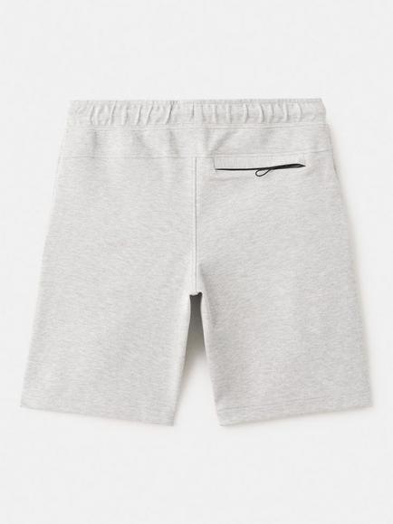 Mango Kids' Drawstring Waist Jogger Shorts, Mid Grey Melange - view 2, Mid Grey Melange