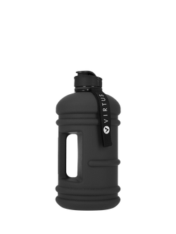 Virtus Aubrey Soft Coated Water Bottle, 1.9L, Black