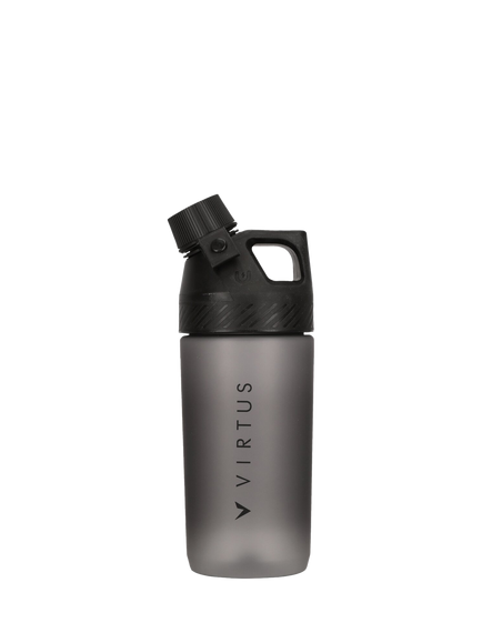 Virtus Graeme Water Bottle, 650ml, Black, Black