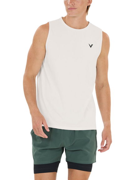 Virtus Roger V3 Hyperstretch Sleeveless T-Shirt, White