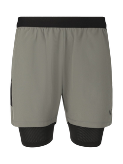 Virtus Dylan V2 2-in-1 Shorts, Gunmetal, Gunmetal