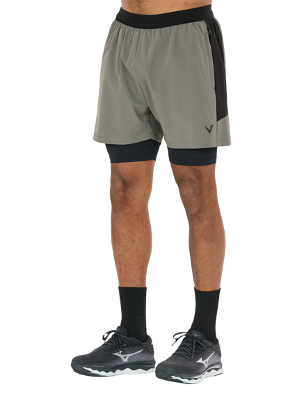 Virtus Dylan V2 2-in-1 Shorts, Gunmetal, Gunmetal