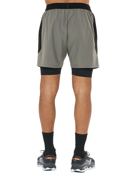 Virtus Dylan V2 2-in-1 Shorts, Gunmetal - view 2, Gunmetal