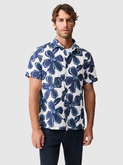 Rodd & Gunn Hamilton Bay Short Sleeve Cotton Blend Shirt, Ink, Ink