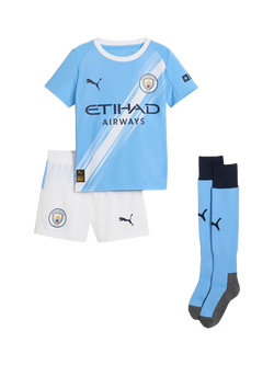 PUMA Kids' Manchester City Mini Kit, Blue, Blue