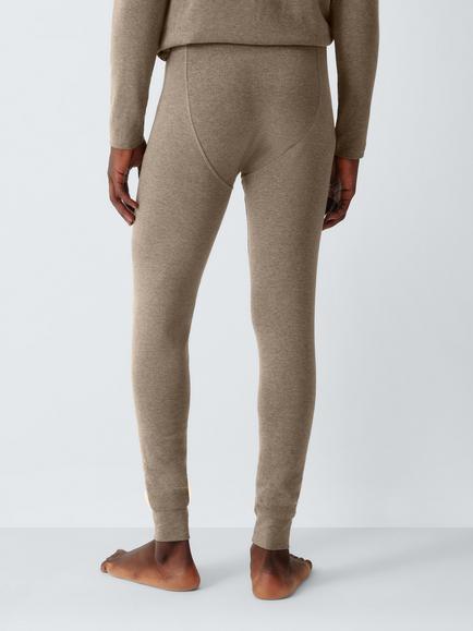 John Lewis Thermal Long Johns, Black Black - view 2, Grey Mid