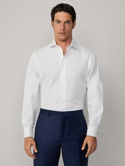 Hackett London Classic Fit Cotton Poplin Shirt, White, White