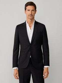 Hackett London Belgravia Block Single Breasted Wool Blazer, Grey, Grey