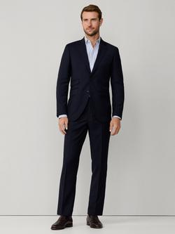 Hackett London Chelsea Block Wool Blazer - view 2, Midnight Blue