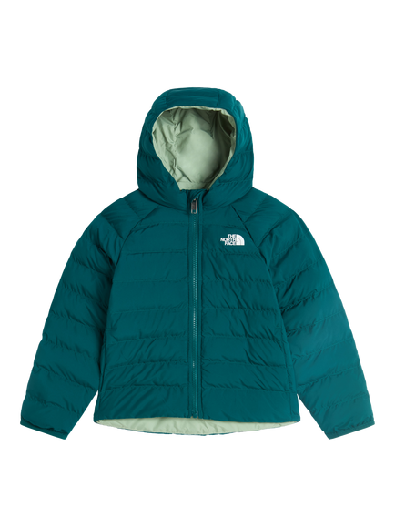 The North Face Kids' Perrito Puffer Jacket, Black/Smoked Pearl, Pacific Teal