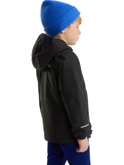 The North Face Kids' Antora Hooded Rain Jacket, Black - view 2, Black