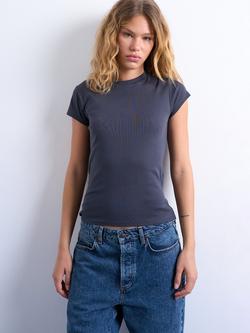 Topshop Everyday Crew Neck T-Shirt, Grey