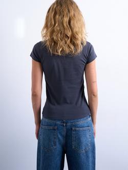 Topshop Everyday Crew Neck T-Shirt - view 2, Grey