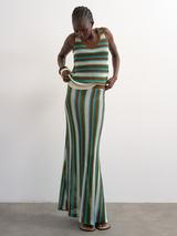 Topshop Crochet Stripe Co-Ord Vest, Multi