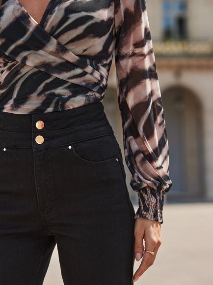 Sosandar Wide Jeans, Black - view 2, Black