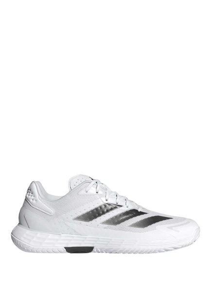 adidas Men's Defiant Speed 2 Tennis Shoes, White/Black/Grey, White/Black/Grey