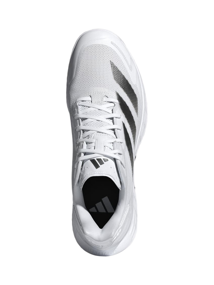 adidas Men's Defiant Speed 2 Tennis Shoes, White/Black/Grey - view 2, White/Black/Grey