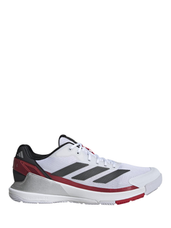 adidas Men's Crazyquick Padel Shoes, White/Black/Red, White/Black/Red