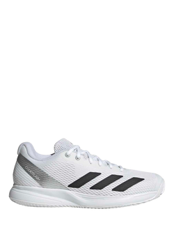 adidas Men's Courtflash Speed 2 Tennis Shoes, White/Black, White/Black