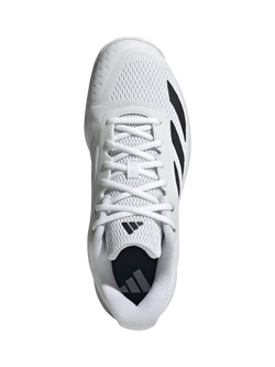adidas Men's Courtflash Speed 2 Tennis Shoes, White/Black - view 2, White/Black