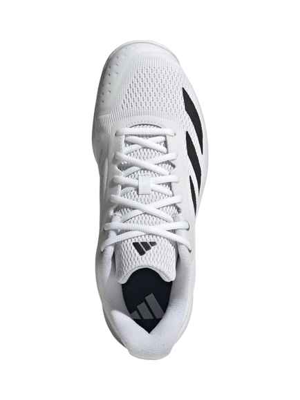 adidas Men's Courtflash Speed 2 Tennis Shoes, White/Black - view 2, White/Black