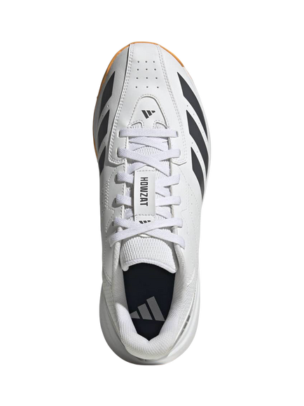 adidas Men's Howzat Spikeless Cricket Shoes, White/Onyx/Orange - view 2, White/Onyx/Orange