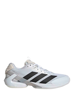 adidas Men's Adizero Ubersonic 5 Shoes, White/Black/Silver, White/Black/Silver