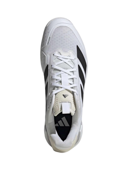 adidas Men's Adizero Ubersonic 5 Shoes, White/Black/Silver - view 2, White/Black/Silver