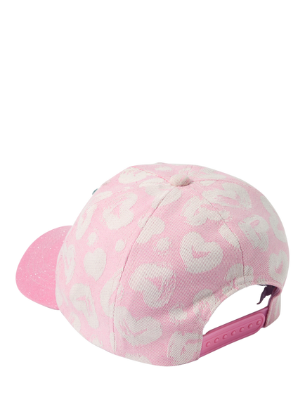Angels by Accessorize Kids' Flower Badge Cap, Pink - view 2, Pink