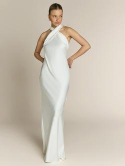 Rewritten Roma Sleeveless Mermaid Dress, Ivory, Ivory