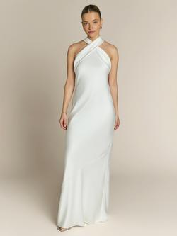 Rewritten Roma Sleeveless Mermaid Dress, Ivory - view 2, Ivory