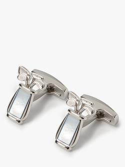 Simon Carter Golf Bag Cufflinks, Light Blue