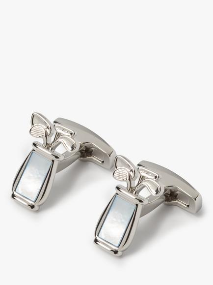 Simon Carter Golf Bag Cufflinks, Light Blue