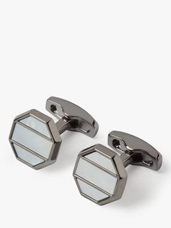Simon Carter Shoji Mop Cufflinks, Pearl, Pearl