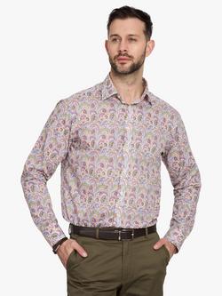 Simon Carter Jasvinder Paisley Cotton Shirt, Multi, Multi