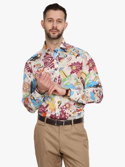 Simon Carter Lukey's Robot Cotton Shirt, Multi, Multi
